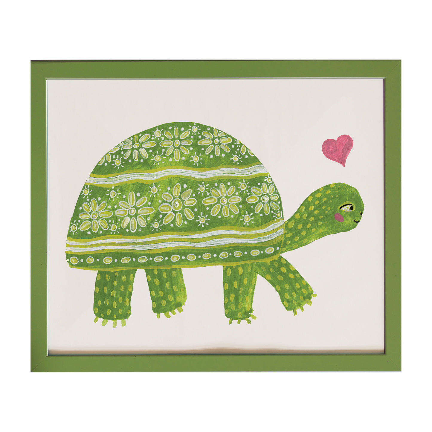 Folk Turtle Love - Archival Print