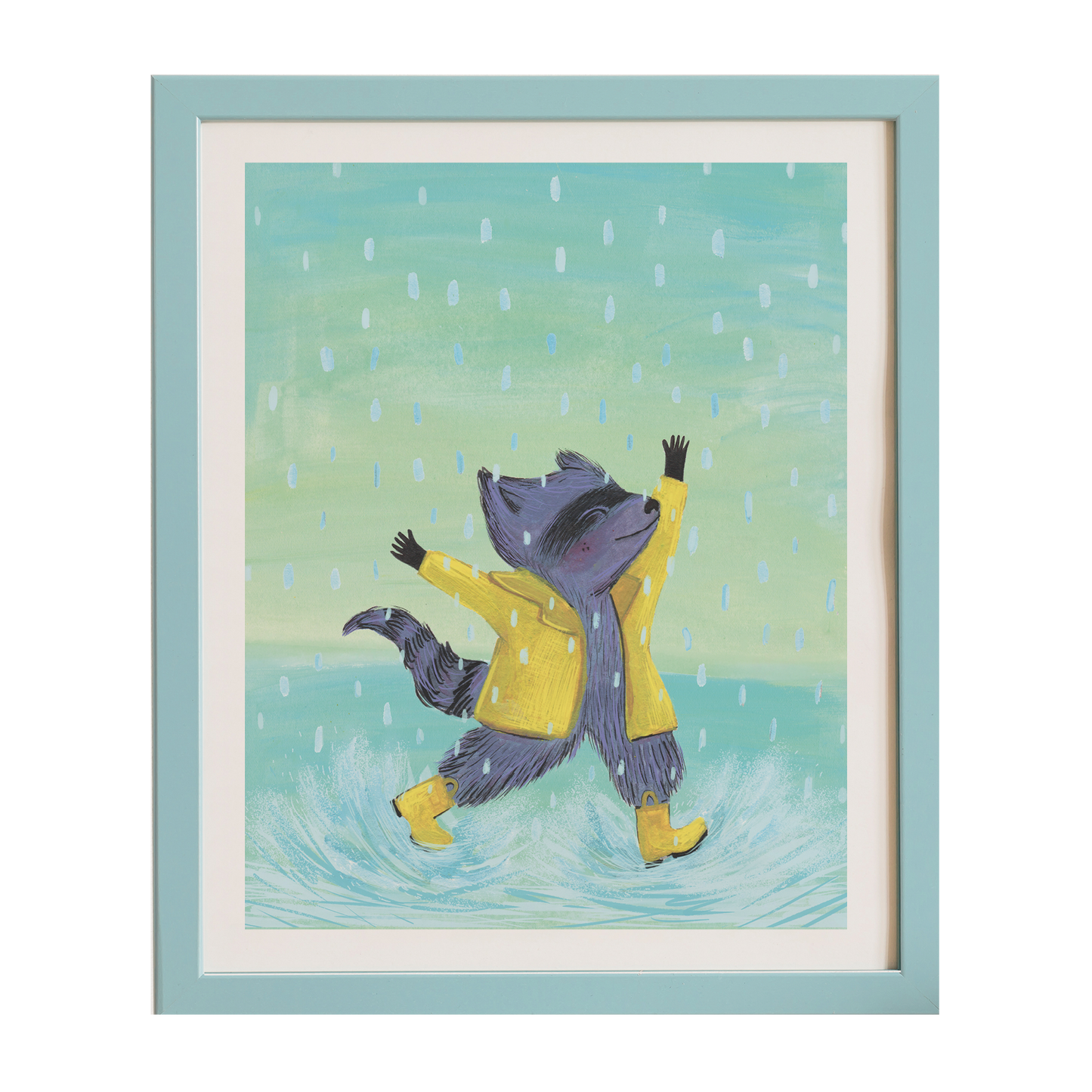 Rain Loving Raccoon - AArchival Print