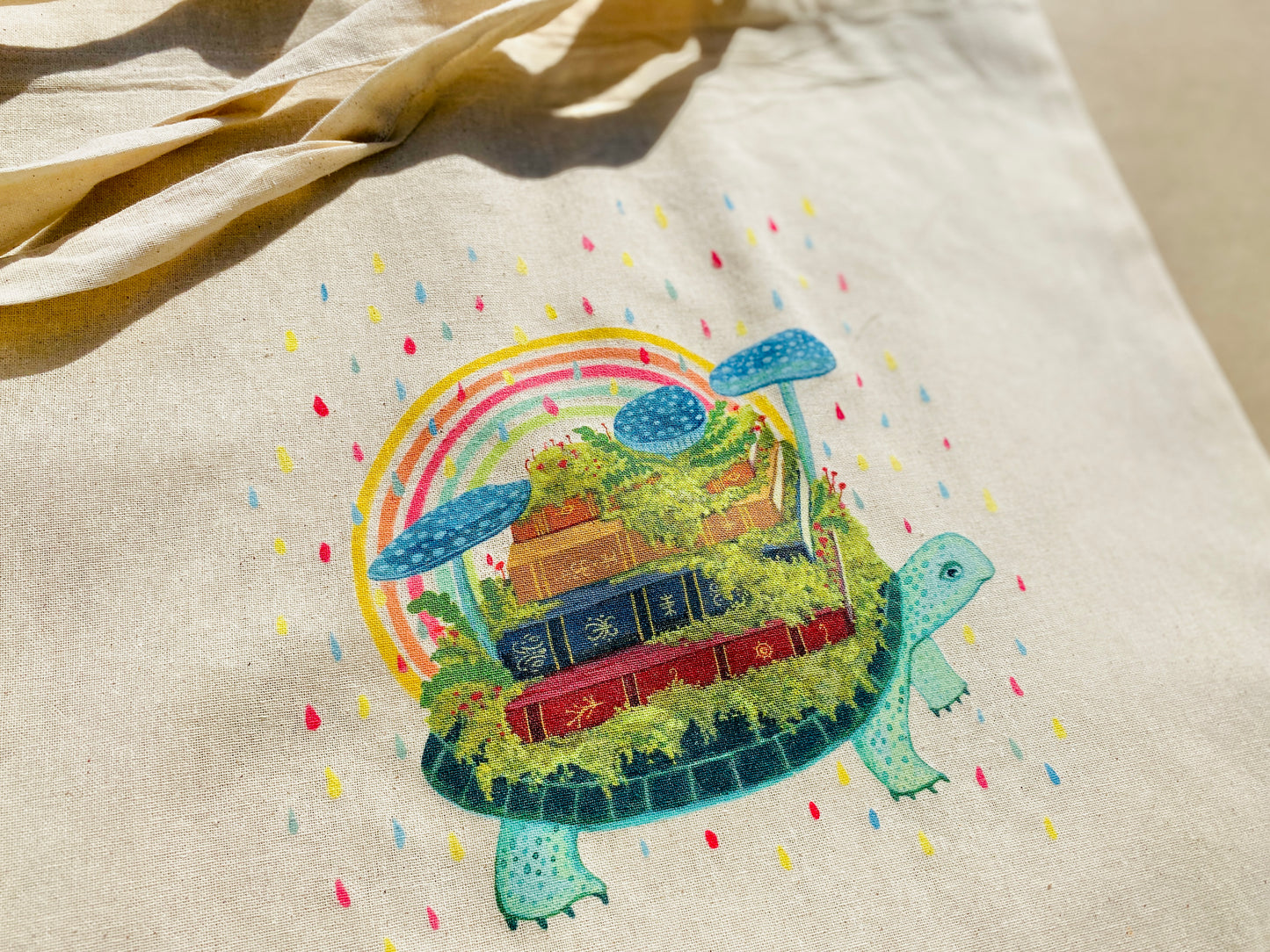 Turtle Librarian - 100% Cotton Tote