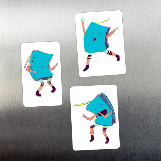 Happy Book Dance - Magnet Set