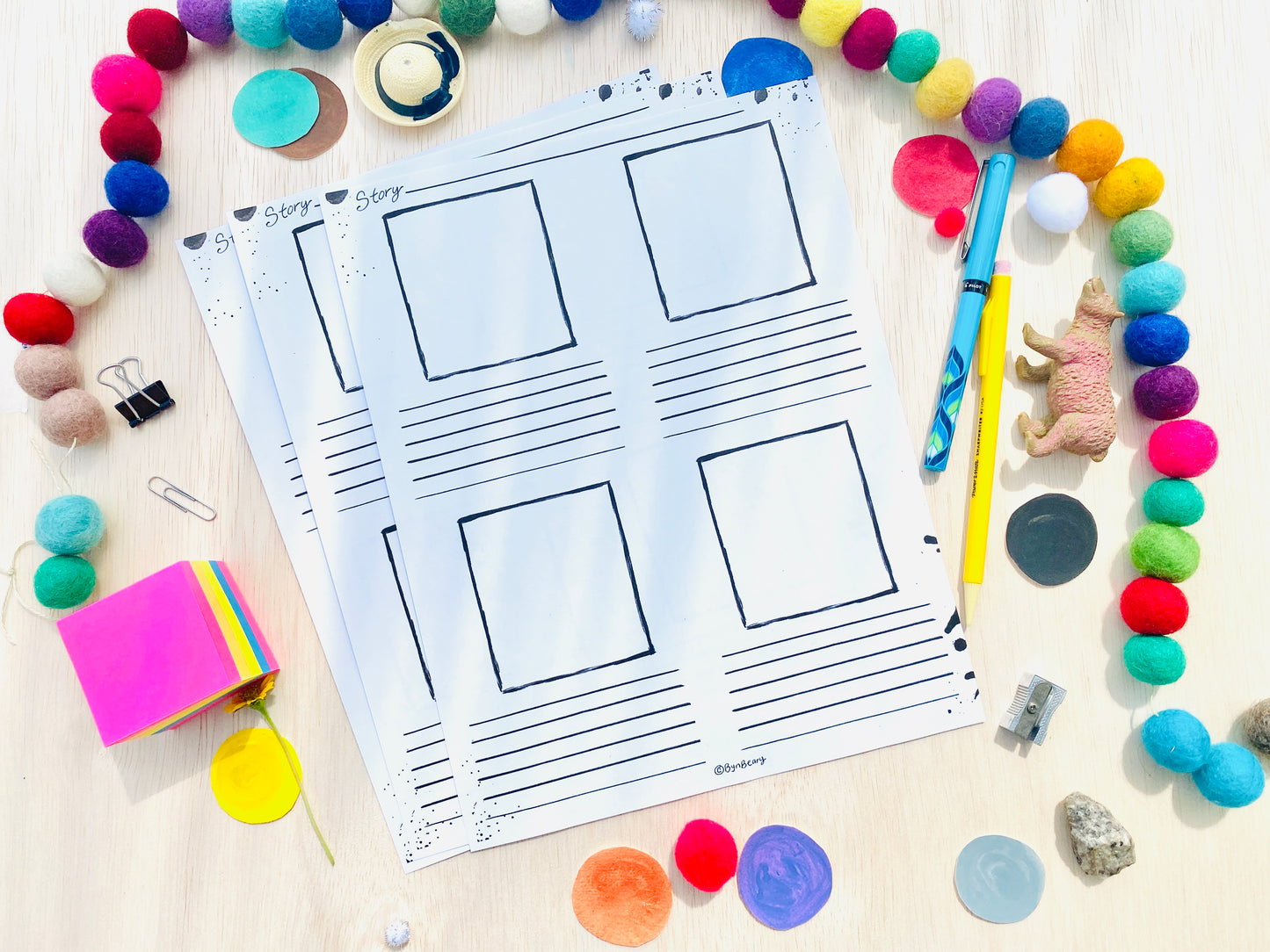 Children's Book Planning Template - Handmade Printable