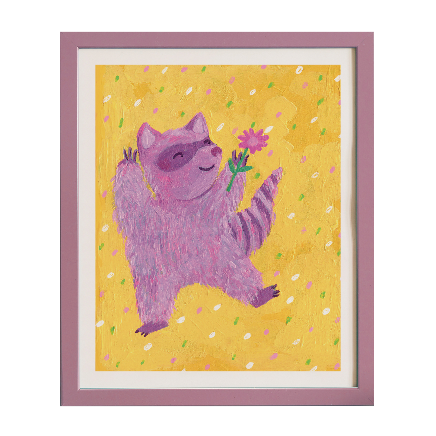 Happy Raccoon - Archival Print