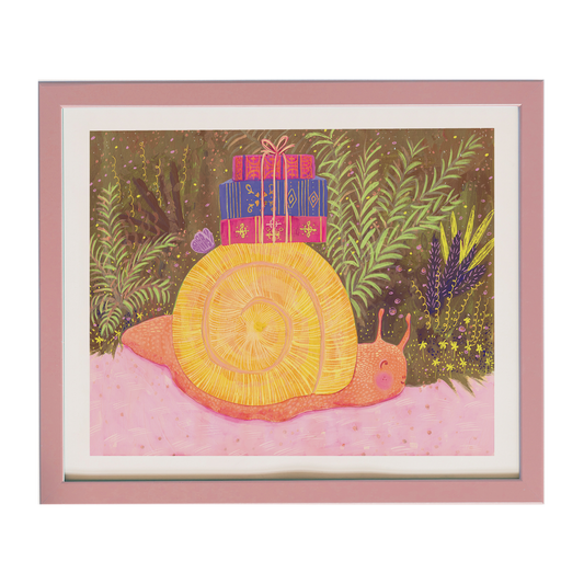 Snail Librarian - Archival Print